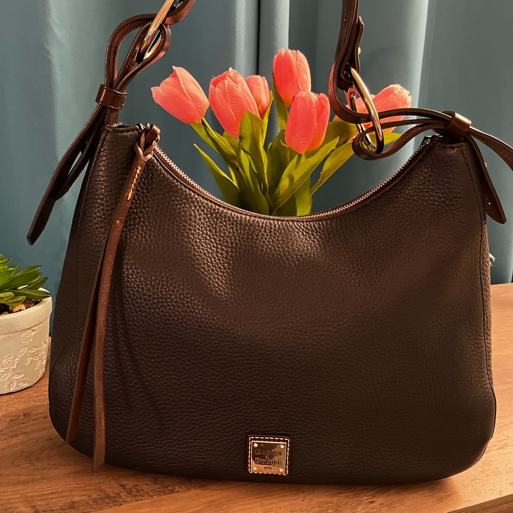 Dooney and Bourke Navy Pebbled Leather